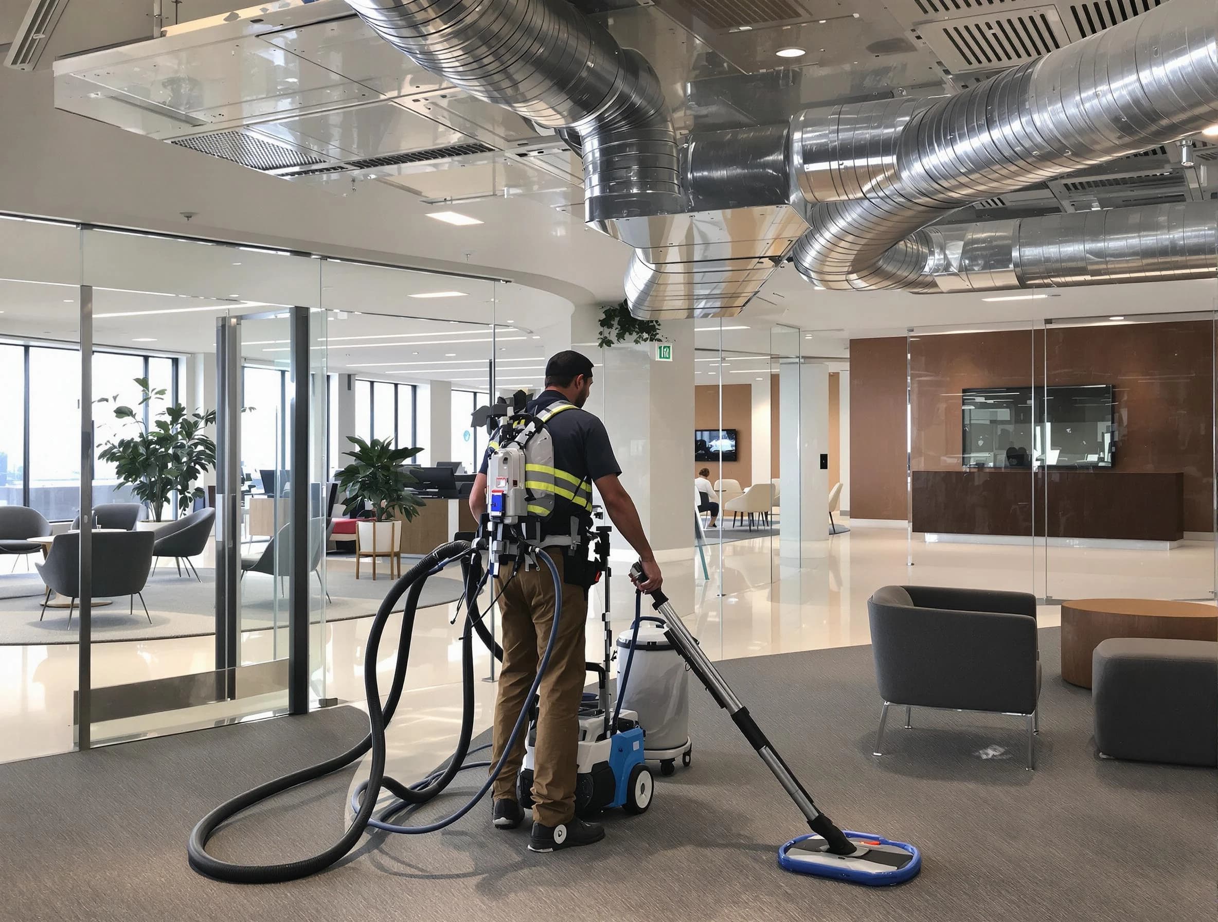 Commercial duct cleaning service by Colonial Heights Air Duct Cleaning in Colonial Heights