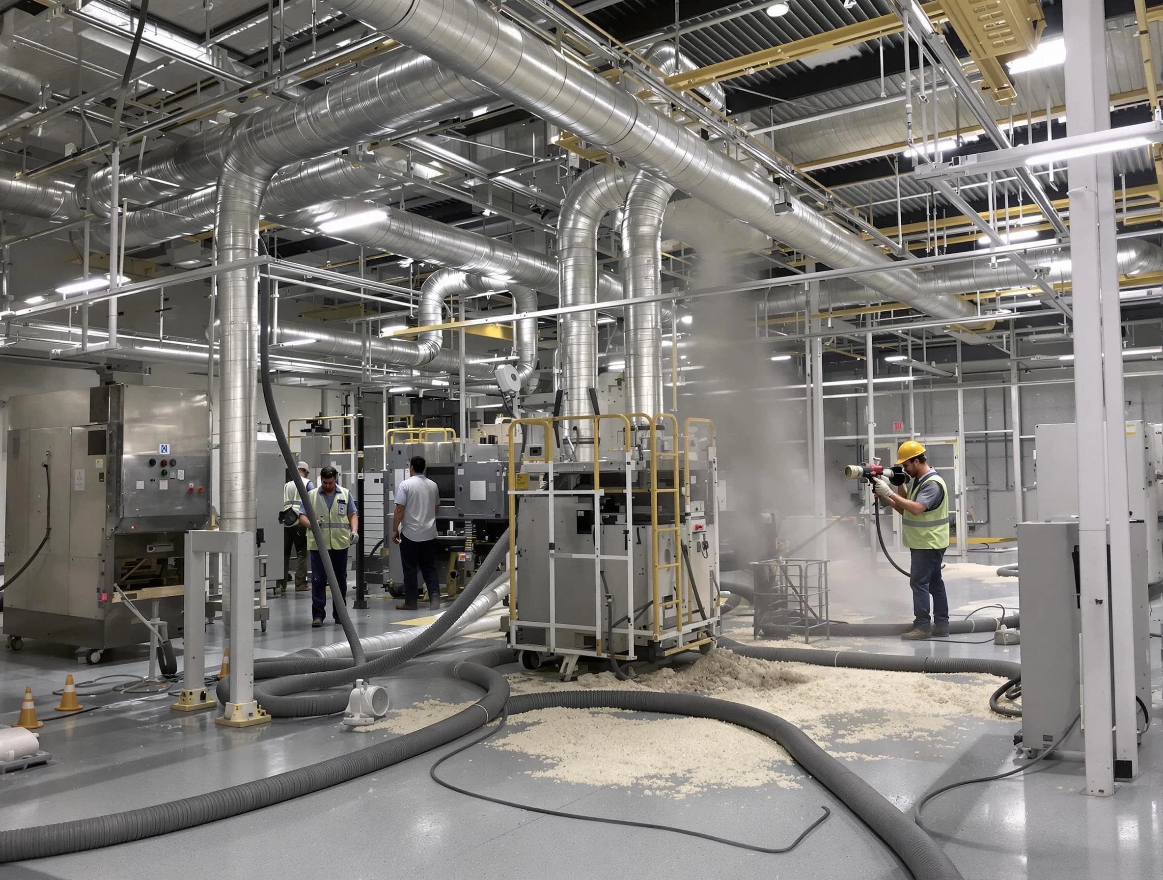 Heavy-duty industrial duct cleaning by Colonial Heights Air Duct Cleaning in Colonial Heights