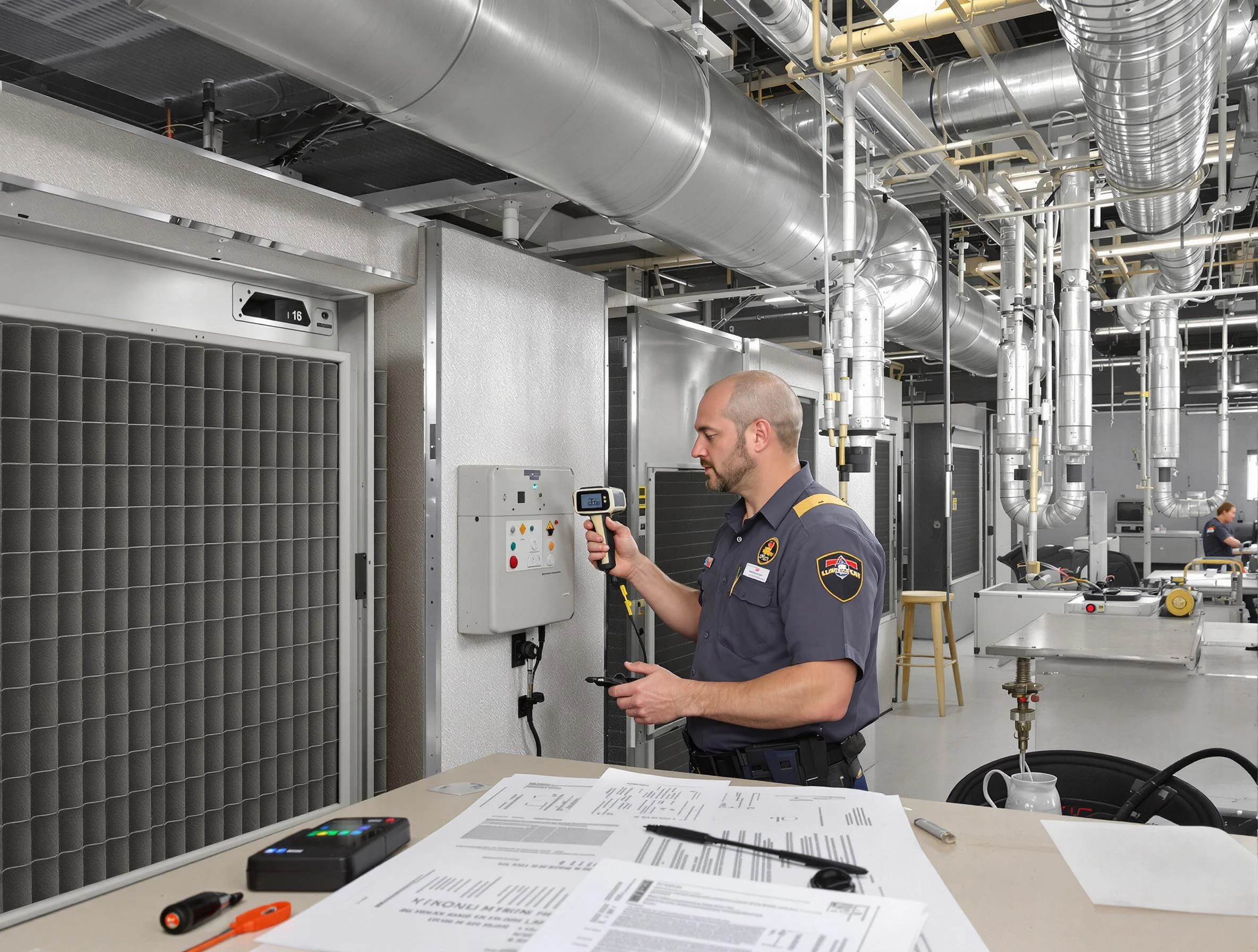 Professional filter system inspection by Colonial Heights Air Duct Cleaning in Colonial Heights