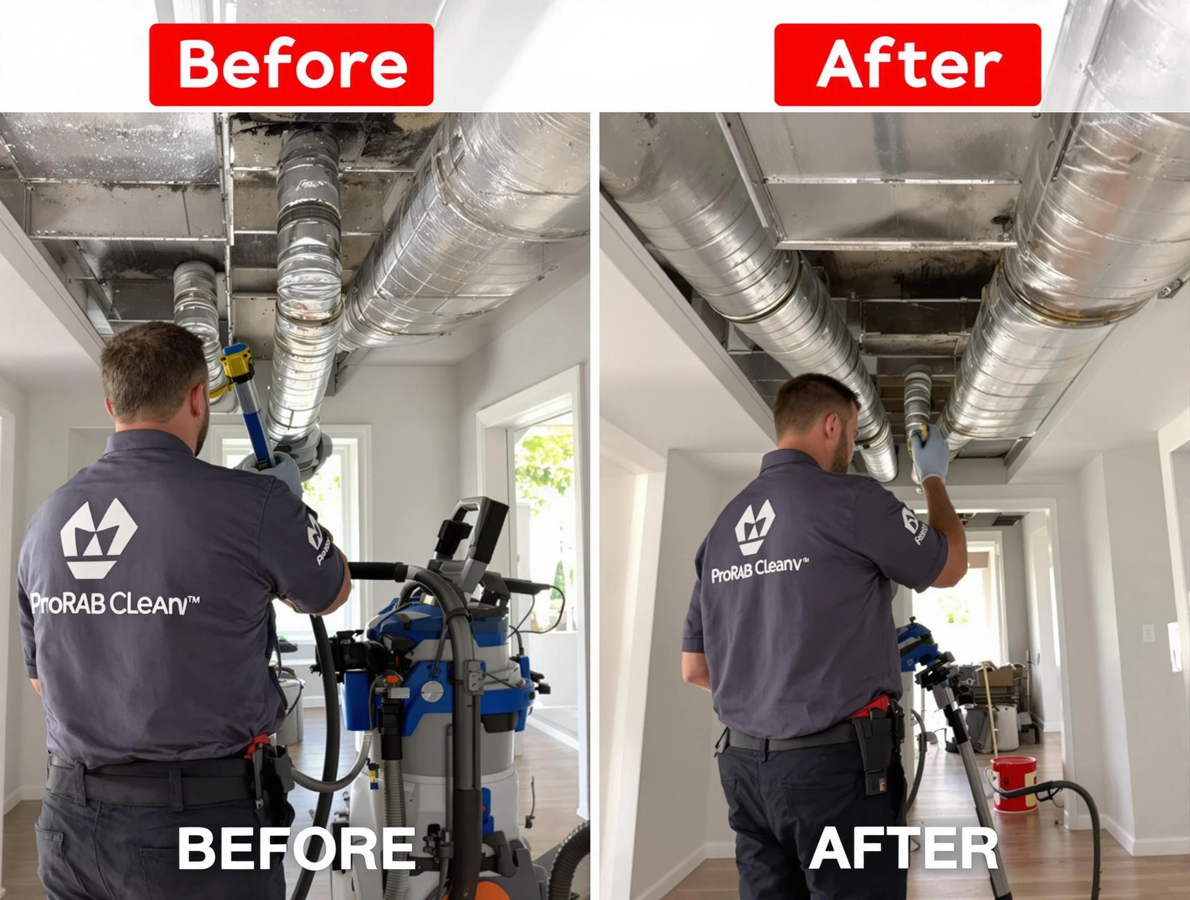 Colonial Heights Air Duct Cleaning expert performing thorough residential duct cleaning in a Colonial Heights home